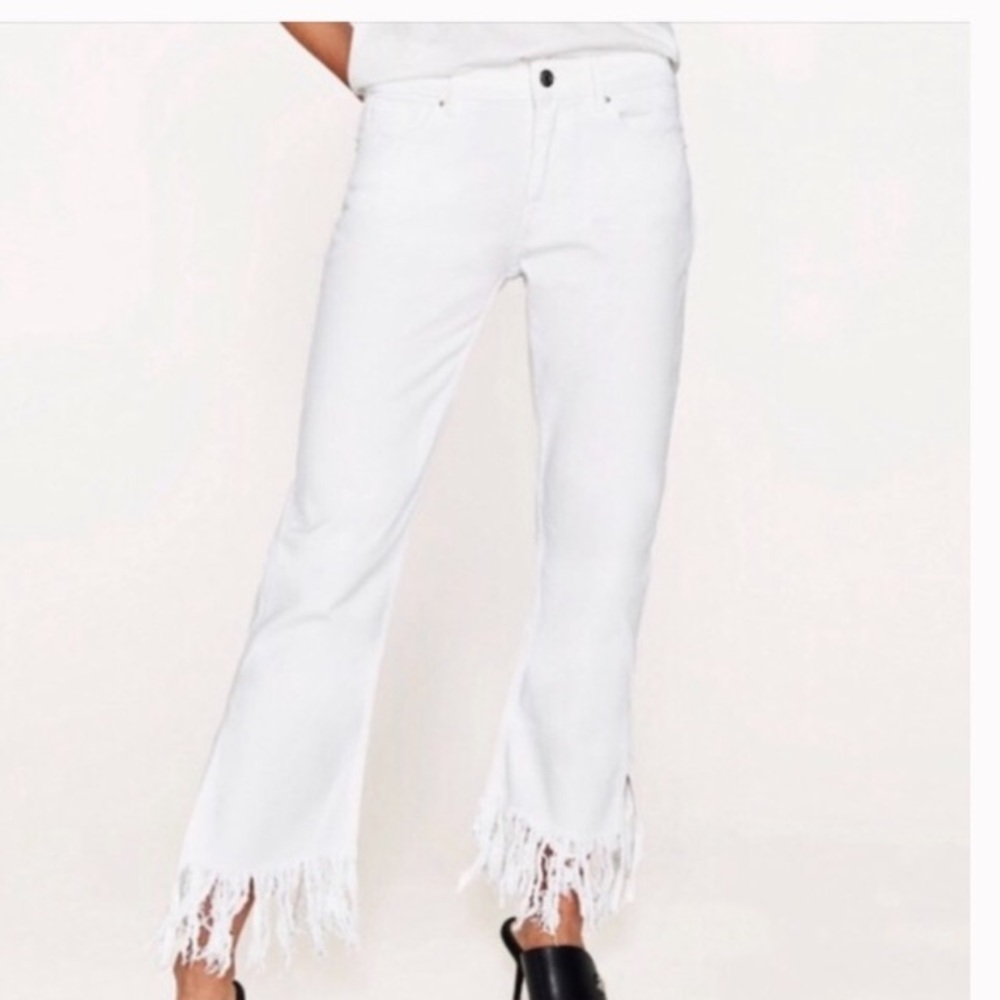 White Fringe denim!